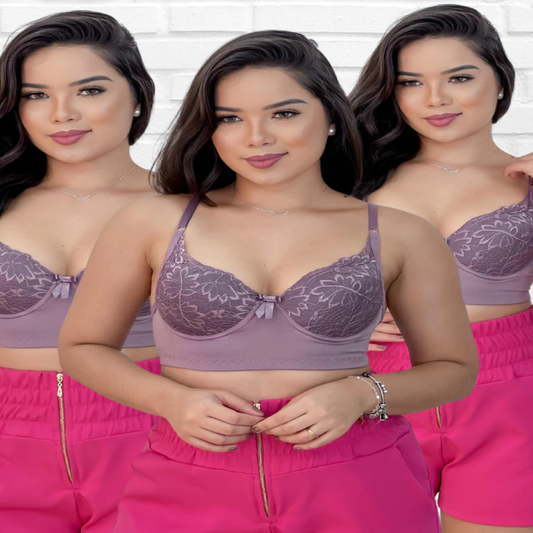 Trio Confort - Kit com três sutiãs -  Lominy