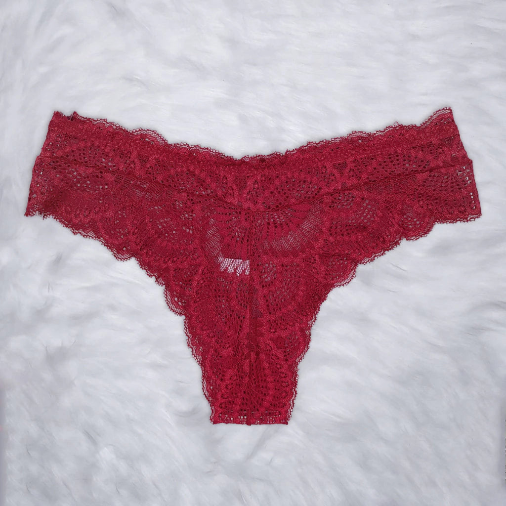 Conjunto Lingerie Renda Sutiã Com Aro Sem Bojo Com Forro Calcinha Com Elástico Mirela