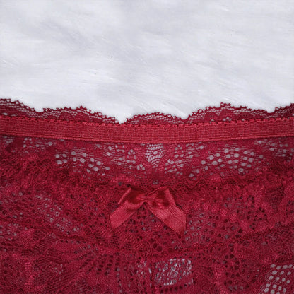 Conjunto Lingerie Renda Sutiã Com Aro Sem Bojo Com Forro Calcinha Com Elástico Mirela