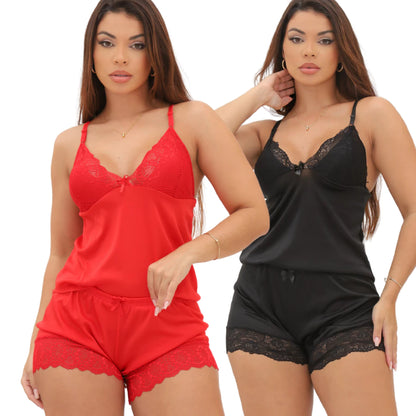 Kit 2 baby doll sensuais e luxo confortável -  Lominy