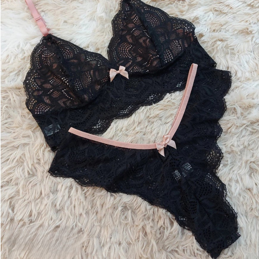 Conjunto De Renda Sem Bojo