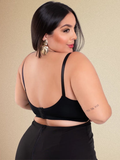 Sutiã Plus Size Com Bojo Alças Reforçadas Reguláveis Soutien