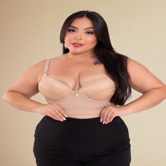 Sutiã Plus Size Com Bojo Alças Reforçadas Reguláveis Soutien